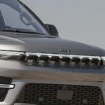 2026 Jeep Grand Wagoneer hood and headlights outside